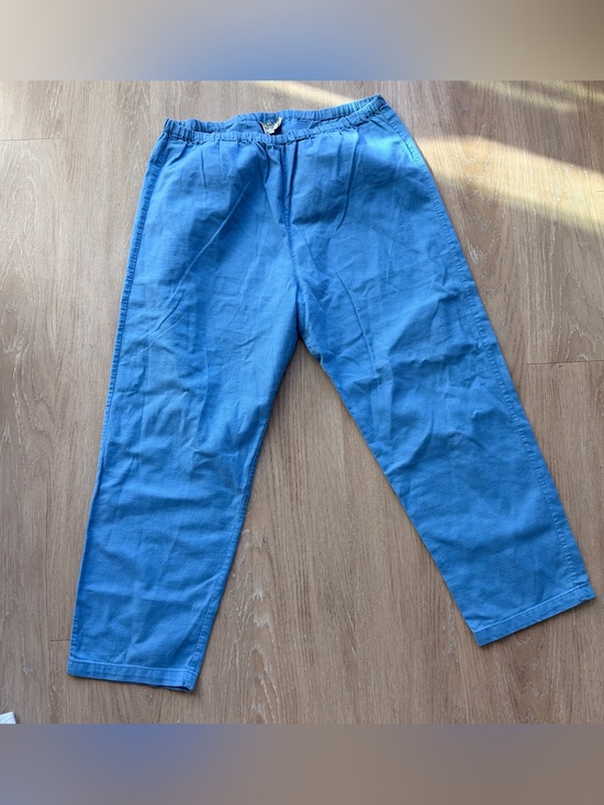 Pants - Vintage blue elastic waist band pants